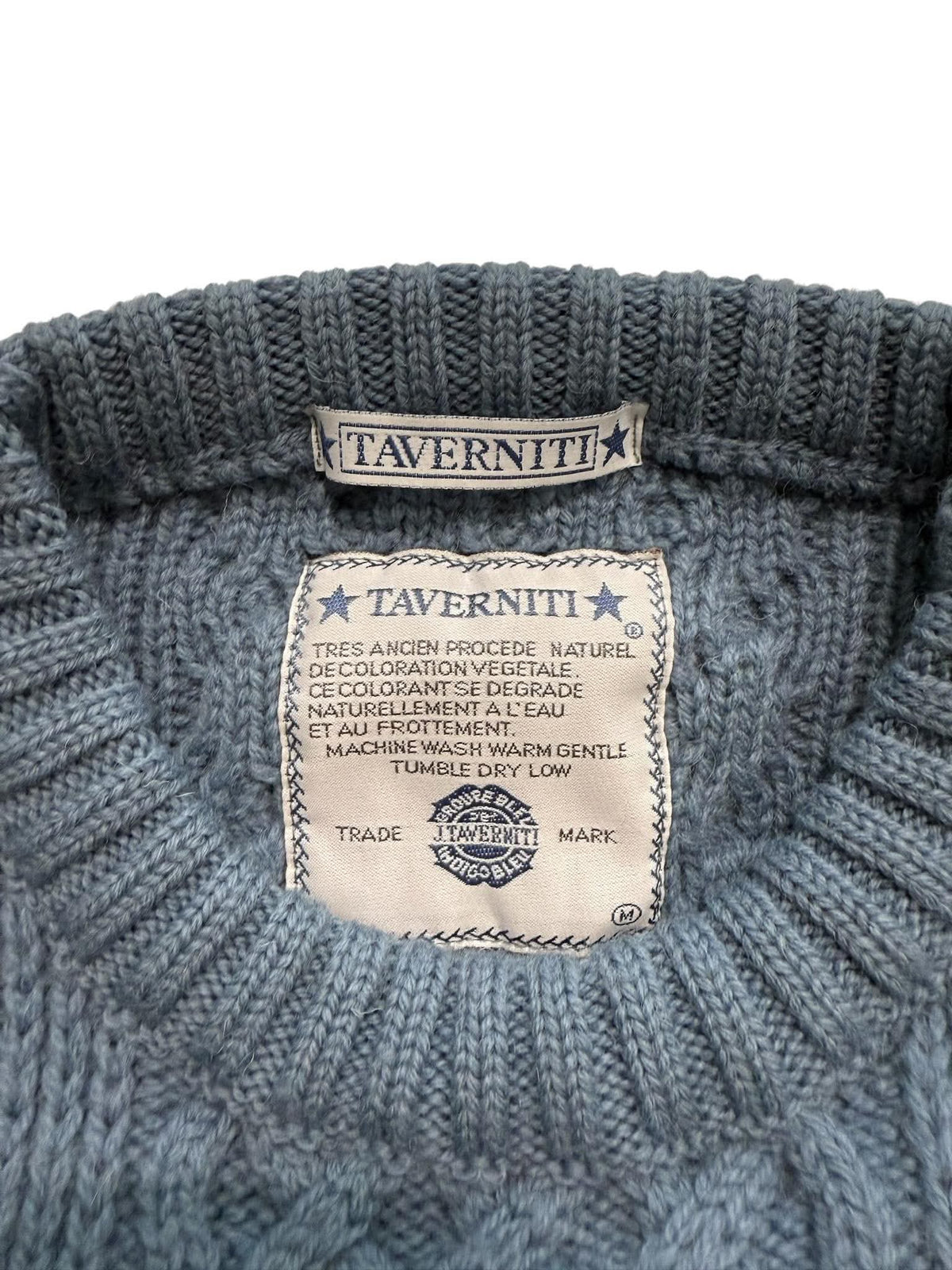 TAVERNITI cable knit - Size M